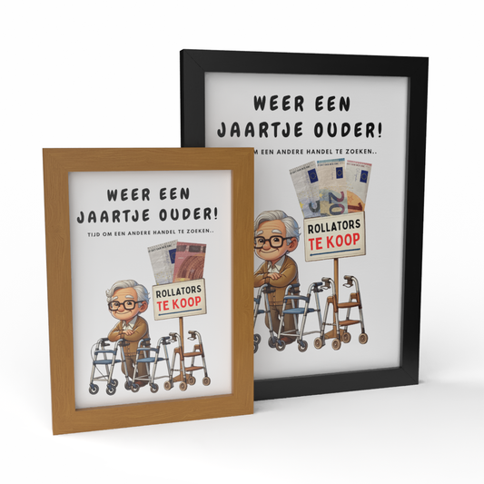 Fotolijst Geldcadeau - Tijd om andere handel te zoeken!