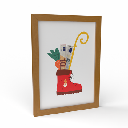Fotolijst Geldcadeau - Sinterklaas Schoen zetten