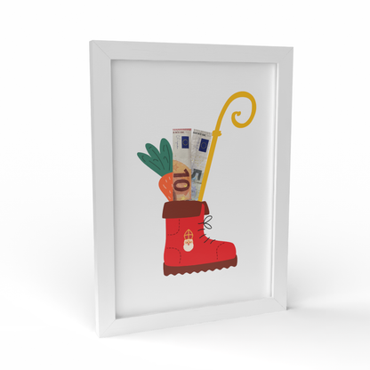 Fotolijst Geldcadeau - Sinterklaas Schoen zetten